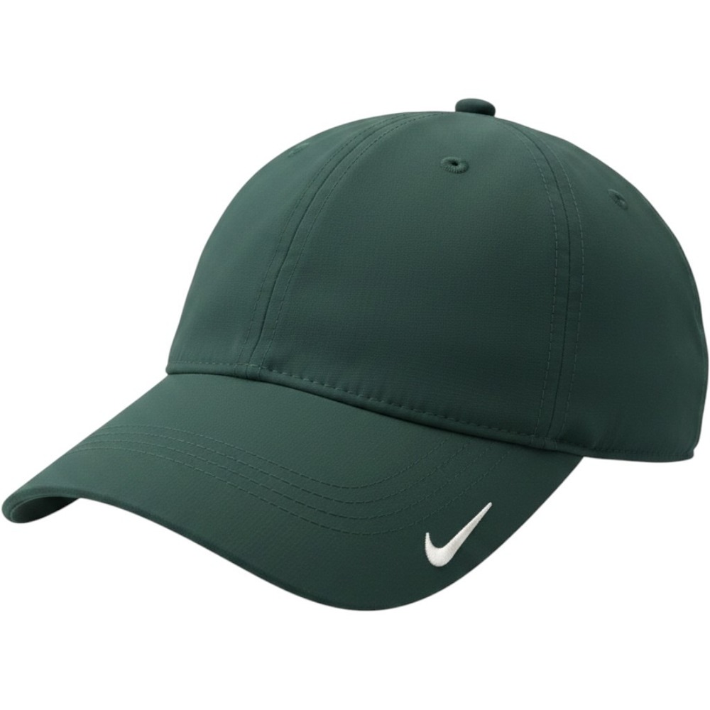 Nike Golf Legacy91 Dri-FIT Adjustable Performance Hat Forest Green Swoosh Cap